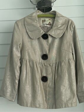 Kensie Metallic Linen Cotton Jacket, 8
